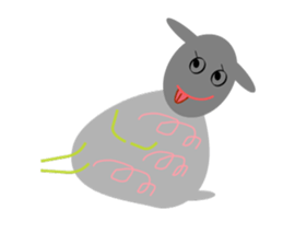 Chubby sheep sticker #2971125