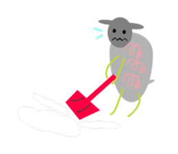Chubby sheep sticker #2971127