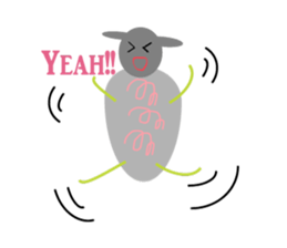 Chubby sheep sticker #2971128