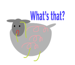 Chubby sheep sticker #2971130