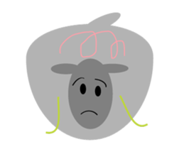 Chubby sheep sticker #2971133