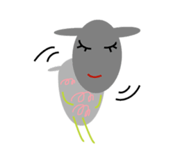 Chubby sheep sticker #2971135