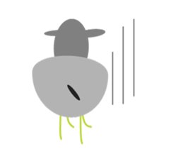 Chubby sheep sticker #2971136