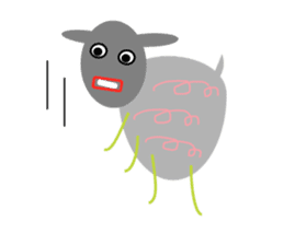 Chubby sheep sticker #2971138