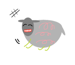 Chubby sheep sticker #2971140