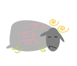 Chubby sheep sticker #2971142