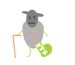 Chubby sheep sticker #2971145