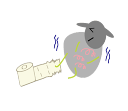 Chubby sheep sticker #2971146