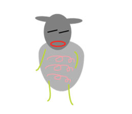 Chubby sheep sticker #2971150