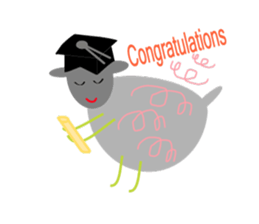 Chubby sheep sticker #2971152