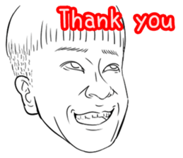 Funny face sticker(Man) vol.3 sticker #2971515