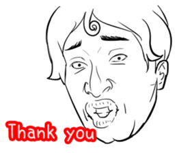 Funny face sticker(Man) vol.3 sticker #2971516