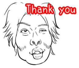 Funny face sticker(Man) vol.3 sticker #2971517