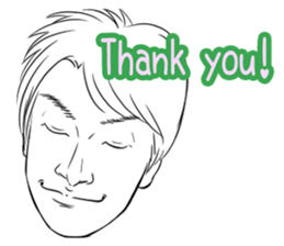 Funny face sticker(Man) vol.3 sticker #2971519