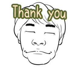 Funny face sticker(Man) vol.3 sticker #2971523