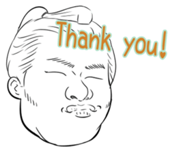 Funny face sticker(Man) vol.3 sticker #2971527