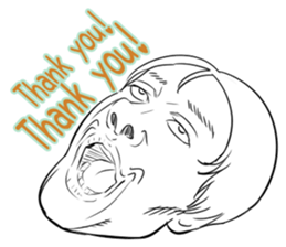 Funny face sticker(Man) vol.3 sticker #2971528