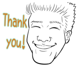 Funny face sticker(Man) vol.3 sticker #2971529