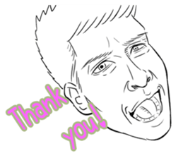 Funny face sticker(Man) vol.3 sticker #2971531