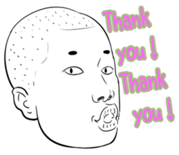 Funny face sticker(Man) vol.3 sticker #2971533