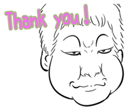 Funny face sticker(Man) vol.3 sticker #2971534