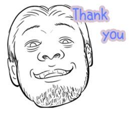 Funny face sticker(Man) vol.3 sticker #2971537