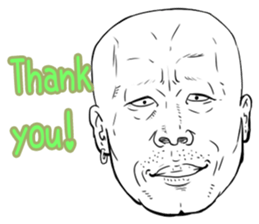 Funny face sticker(Man) vol.3 sticker #2971543