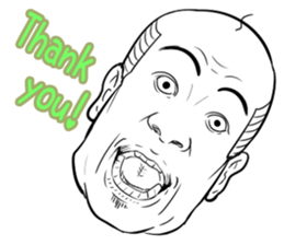 Funny face sticker(Man) vol.3 sticker #2971545