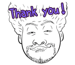 Funny face sticker(Man) vol.3 sticker #2971548