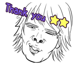 Funny face sticker(Man) vol.3 sticker #2971550