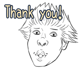 Funny face sticker(Man) vol.3 sticker #2971553