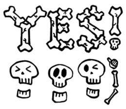 Bone Bone Skeleton (language:English) sticker #2971923