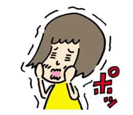 OBIETERUKO-CHAN(Girl that always scared) sticker #2972603