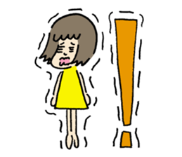 OBIETERUKO-CHAN(Girl that always scared) sticker #2972615