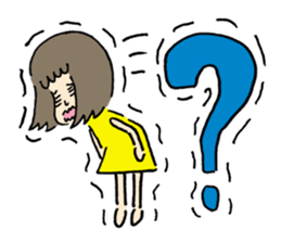 OBIETERUKO-CHAN(Girl that always scared) sticker #2972616