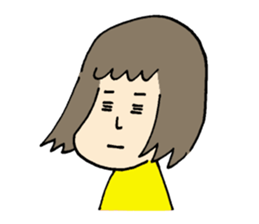 OBIETERUKO-CHAN(Girl that always scared) sticker #2972634