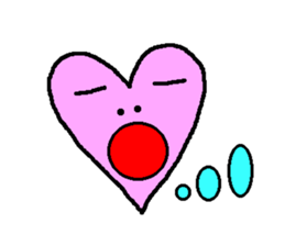 Heart tells his feelings to you sticker #2973249