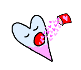 Heart tells his feelings to you sticker #2973257