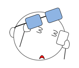 meganekun sticker #2974031