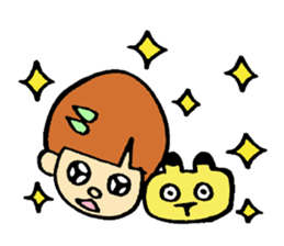 Acha & child lion sticker #2974126