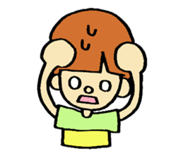 Acha & child lion sticker #2974131