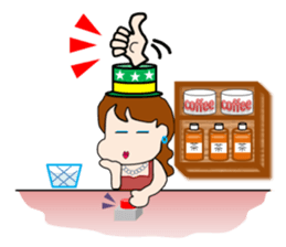 The landlady of a coffee shop part2 sticker #2974159