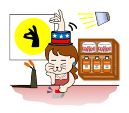 The landlady of a coffee shop part2 sticker #2974162