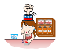 The landlady of a coffee shop part2 sticker #2974163