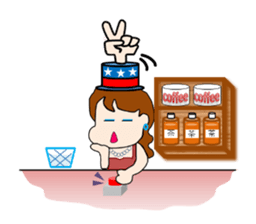 The landlady of a coffee shop part2 sticker #2974164