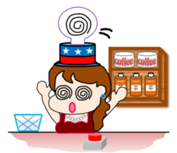 The landlady of a coffee shop part2 sticker #2974166