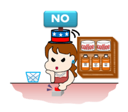 The landlady of a coffee shop part2 sticker #2974168