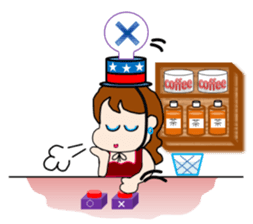 The landlady of a coffee shop part2 sticker #2974170