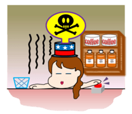 The landlady of a coffee shop part2 sticker #2974175