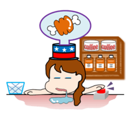 The landlady of a coffee shop part2 sticker #2974176